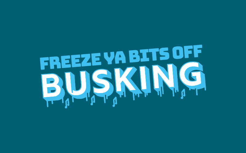 Logo Image - Freeze Ya Bits Off Busking