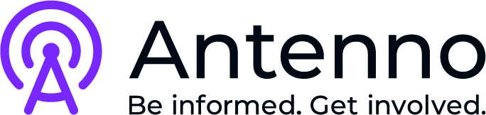 Banner Image: Antenno - Be informed. Get involved.