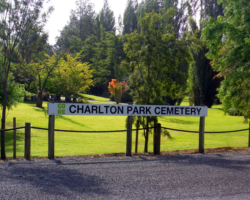 Charlton Park Cemetery Sign